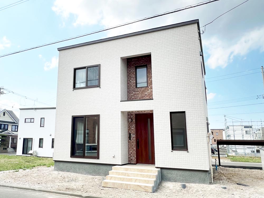 石狩市 花川北のモデルハウス ロマン 外観パース