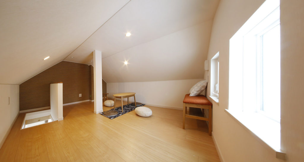 札幌 ほしが丘のモデルハウス フィレンツェ 平屋 小屋裏