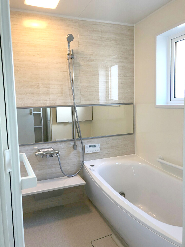 札幌 新発寒のモデルハウス オスロ 浴室