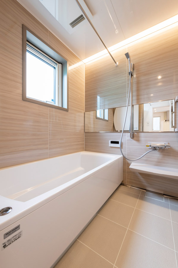 札幌 新発寒のモデルハウス ブリストル 浴室