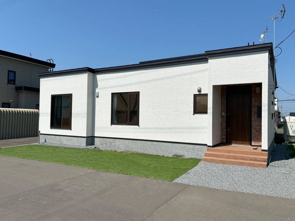 札幌 拓北 平屋のモデルハウス ローザンヌ 外観
