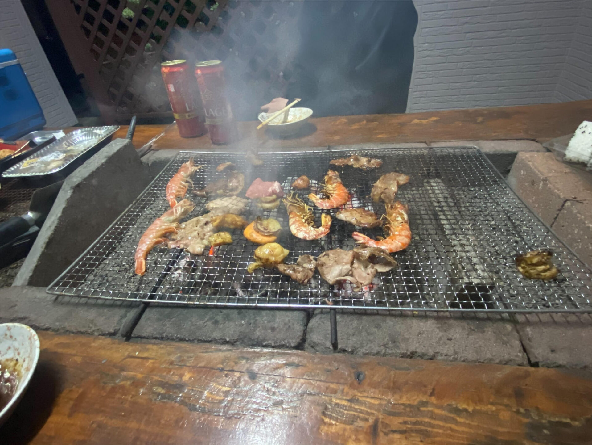 夏は家族でBBQ