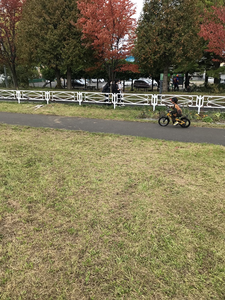 自転車の練習