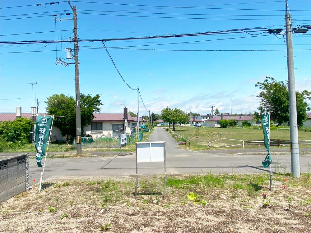 千歳 富丘4丁目 区画①の現地土地写真