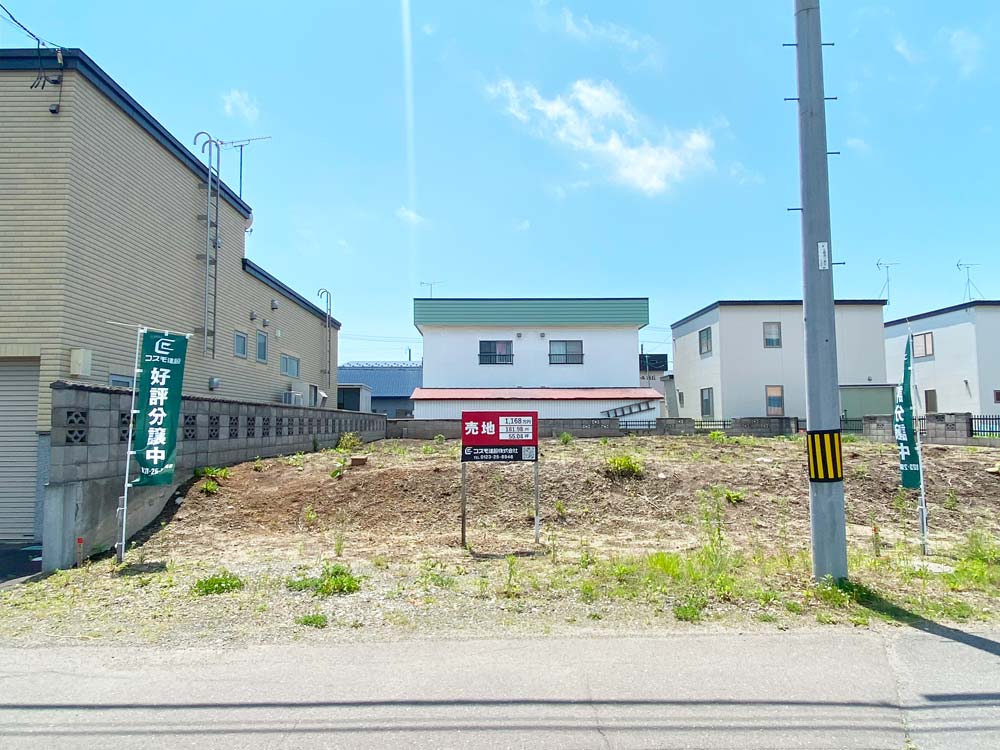 千歳 富丘4丁目 区画②の現地土地写真