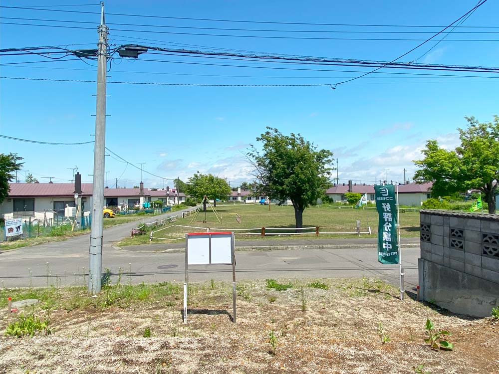 千歳 富丘4丁目 区画②の現地土地写真