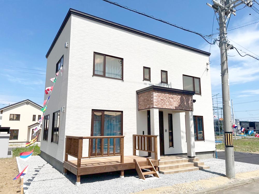 石狩 花川北6条2丁目のモデルハウス フレジュス 外観