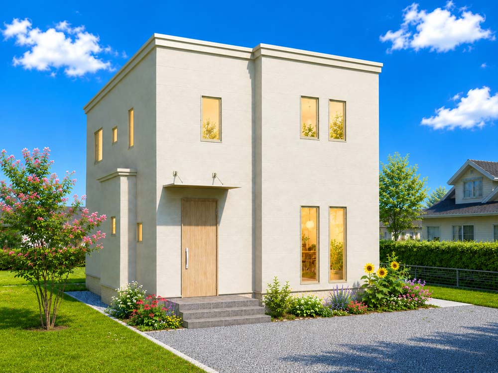 光洋町3丁目のモデルハウス【建築中】