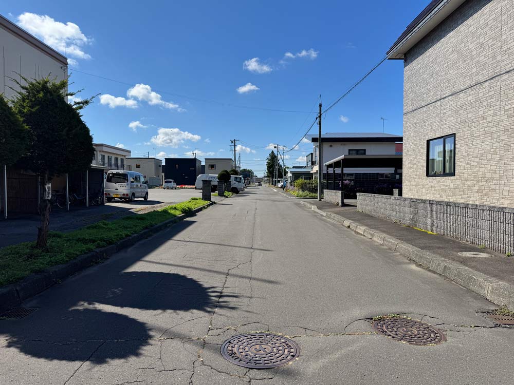千歳市 富丘2丁目596-38 現地土地写真