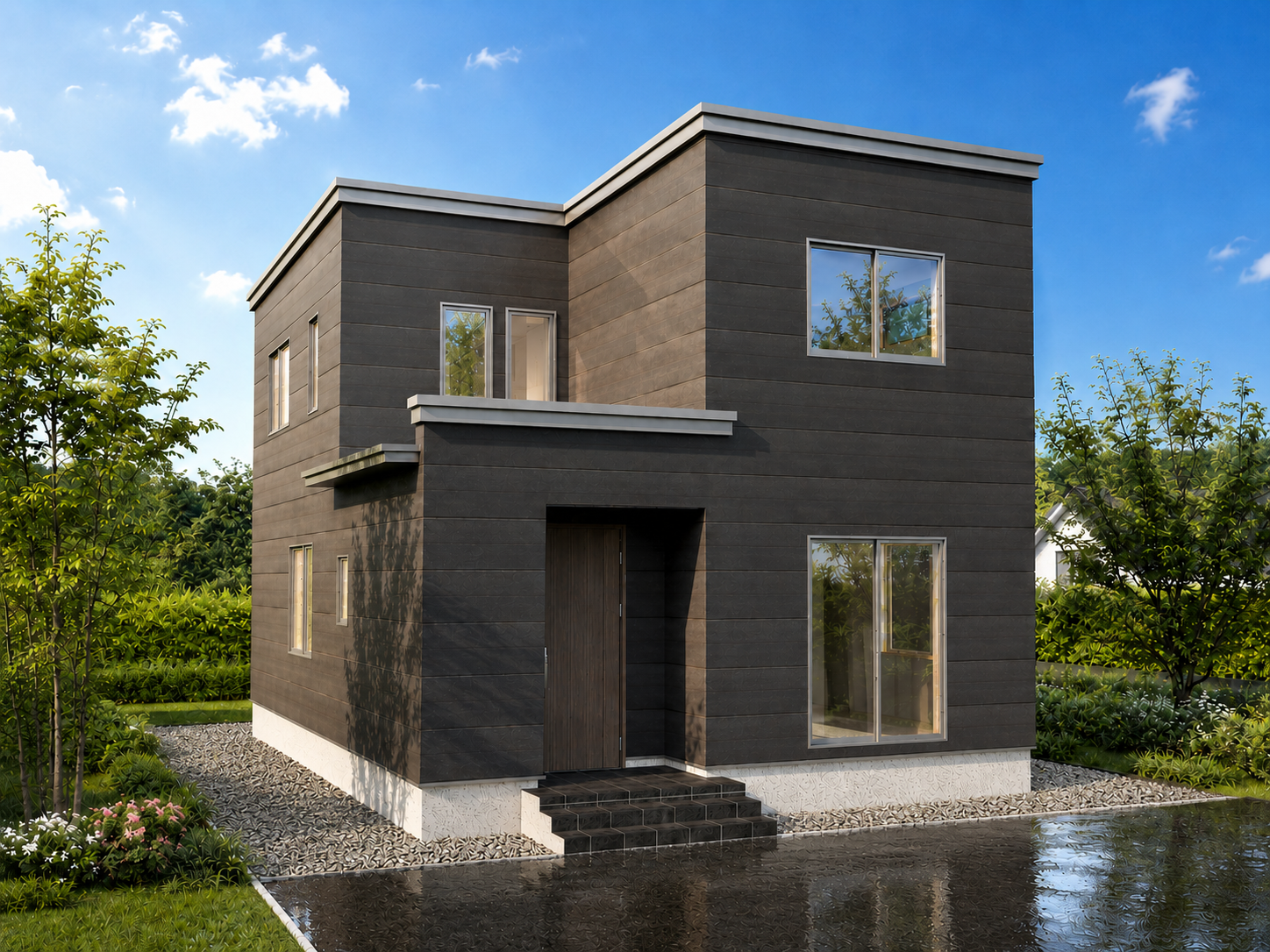 光洋町3丁目のモデルハウス【建築中】